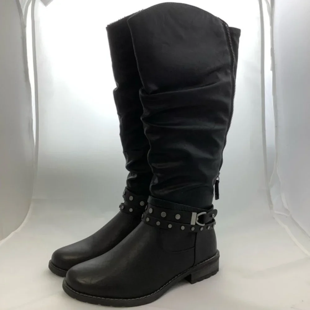 NEW ReLife Debra Knee High Boot in Black - Picture 8 of 11